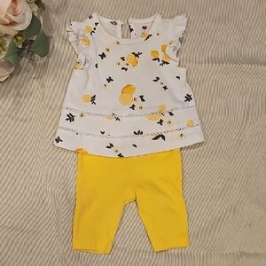 Mini Shop Baby Outfit with Lemon Print